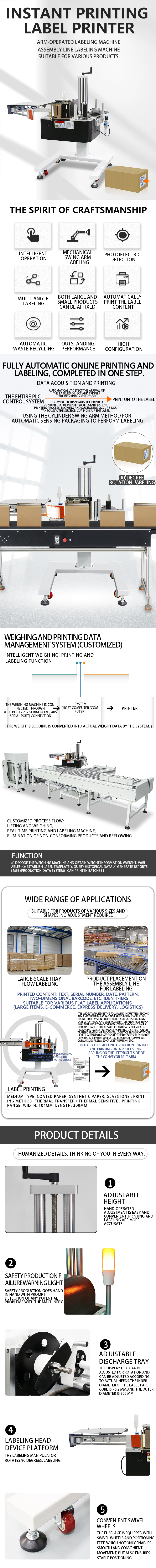 6000-Horizontal Product Labeler with Swing Arm